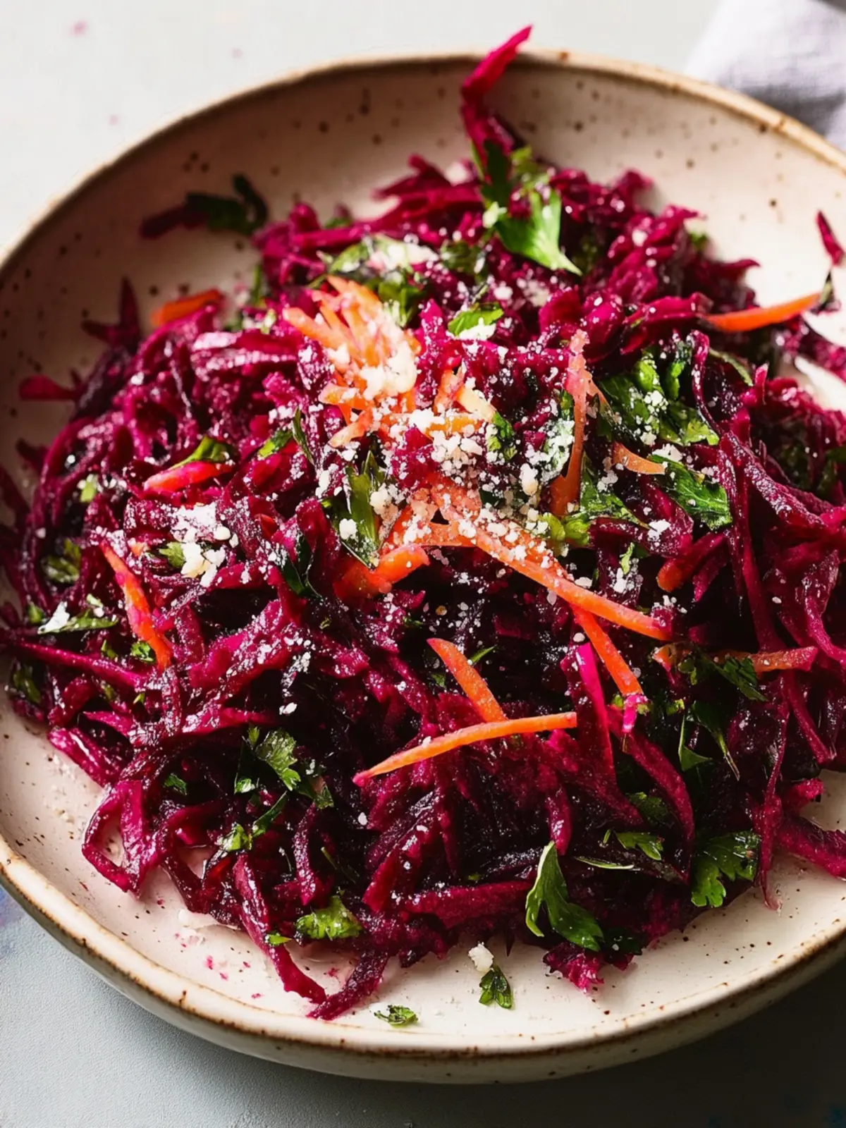 Vibrant Grated Beet Salad with Zesty Honey Dijon Dressing 3 Grated Beet Salad