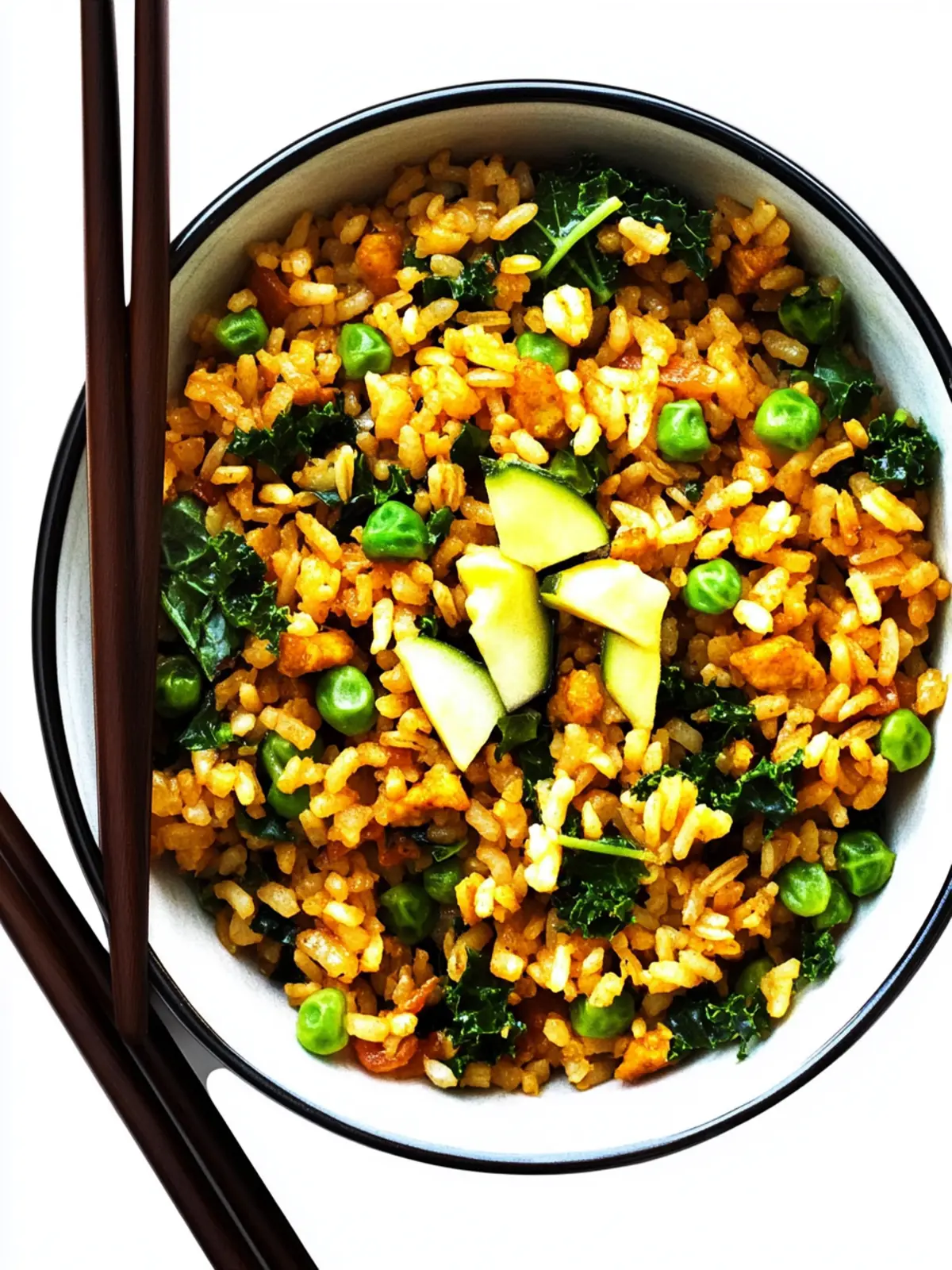 Ginger Kale Fried Rice