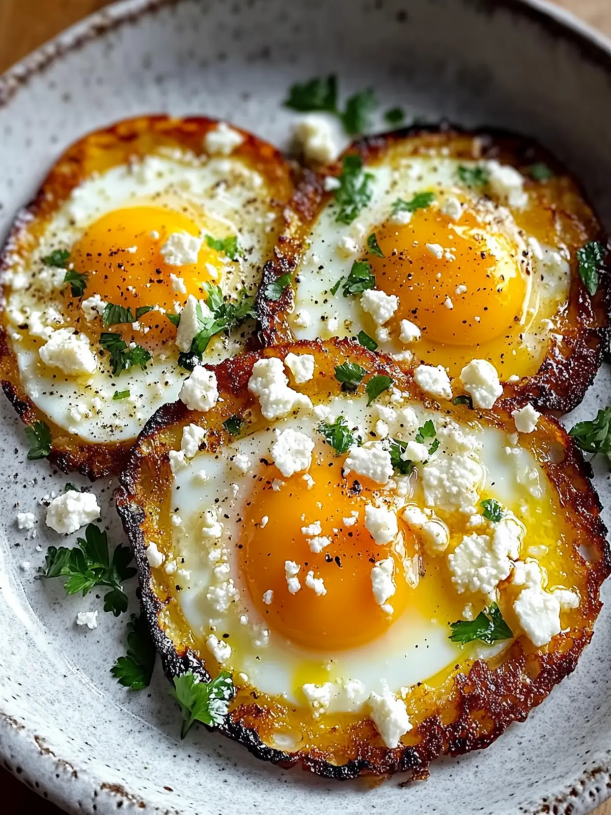 Crispy Feta Fried Eggs