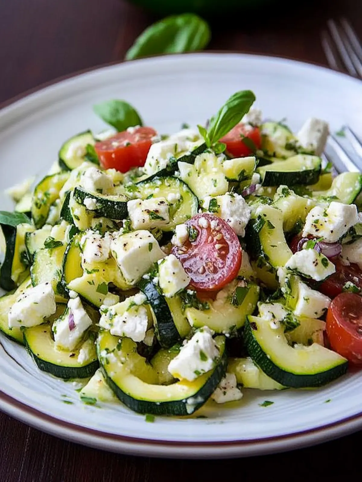 Greek Style Zucchini Salad