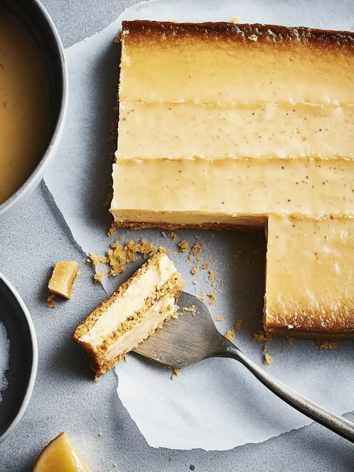 Caramelised Yuzu and Vanilla Slice