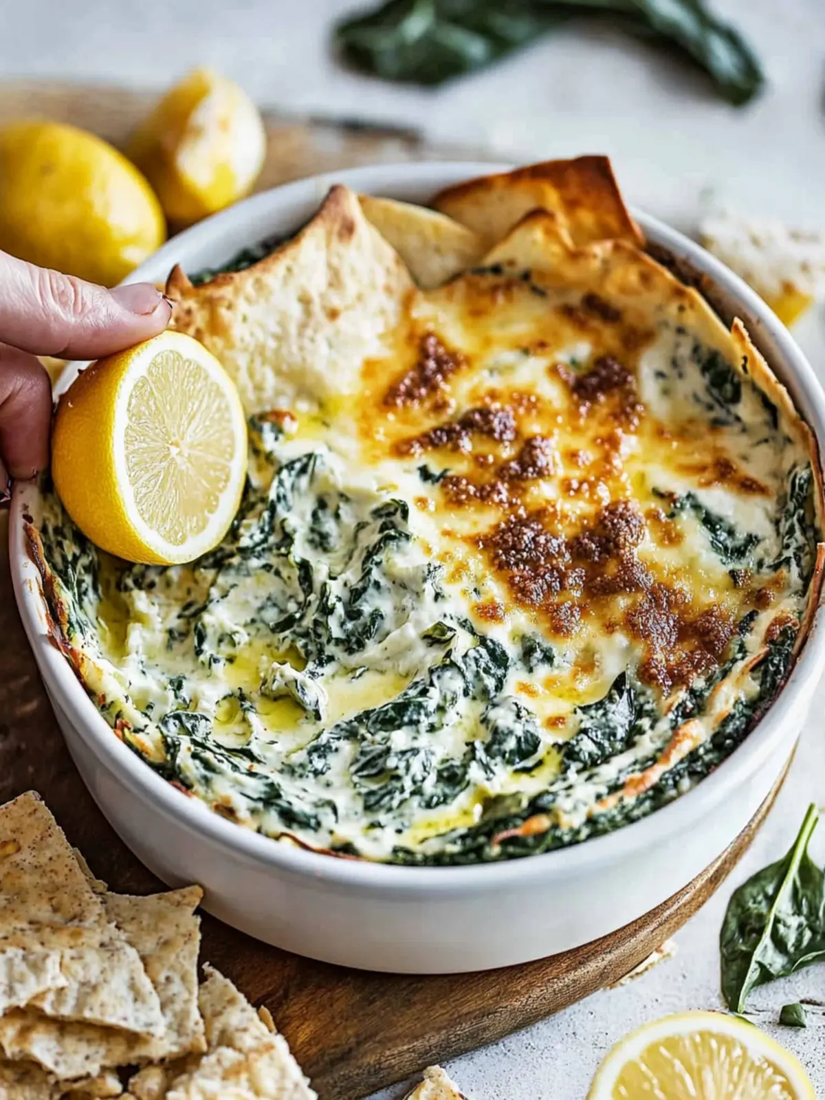 Lemon And Roasted Garlic Spinach Dip: A Comforting Delight 4 Lemon And Roasted Garlic Spinach Dip