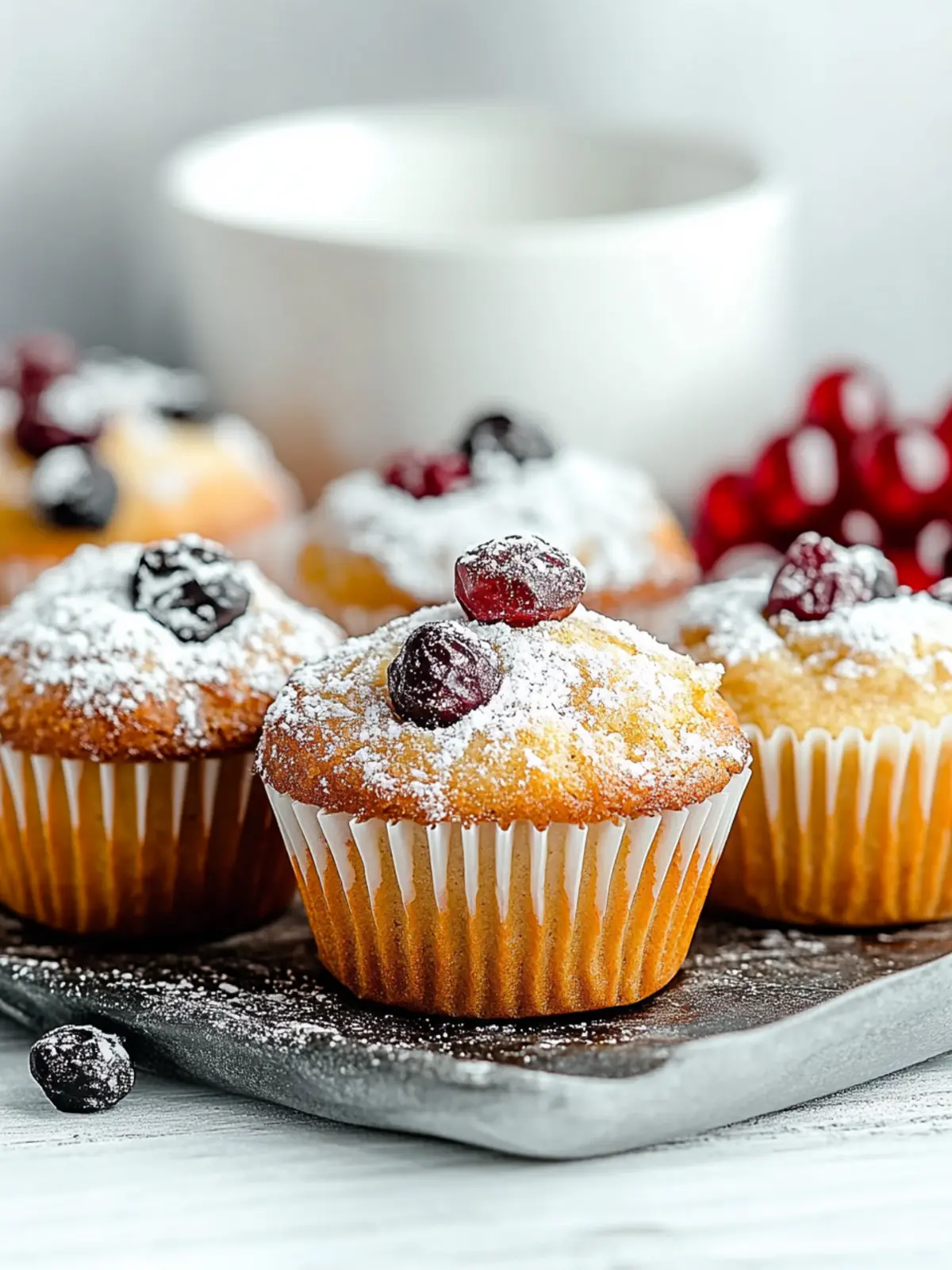 Moist Christmas Stollen Muffins