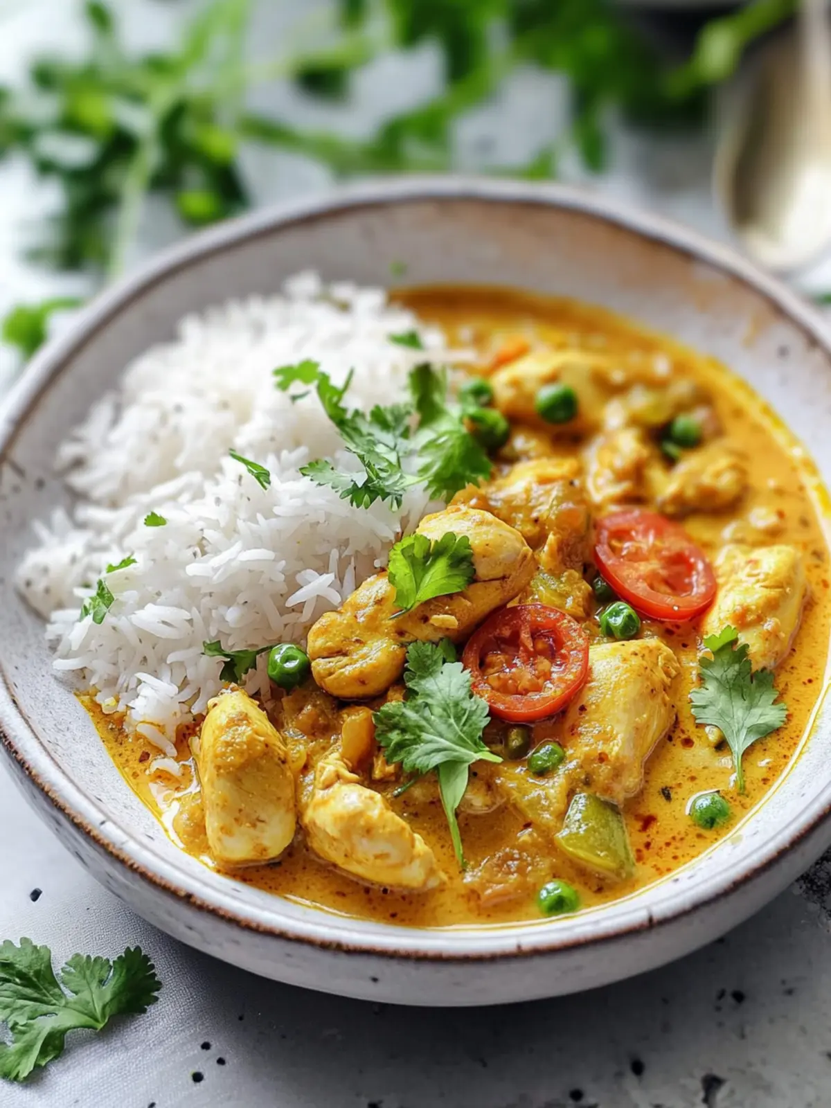 Vadouvan Chicken Curry with Smoked Basmati Rice