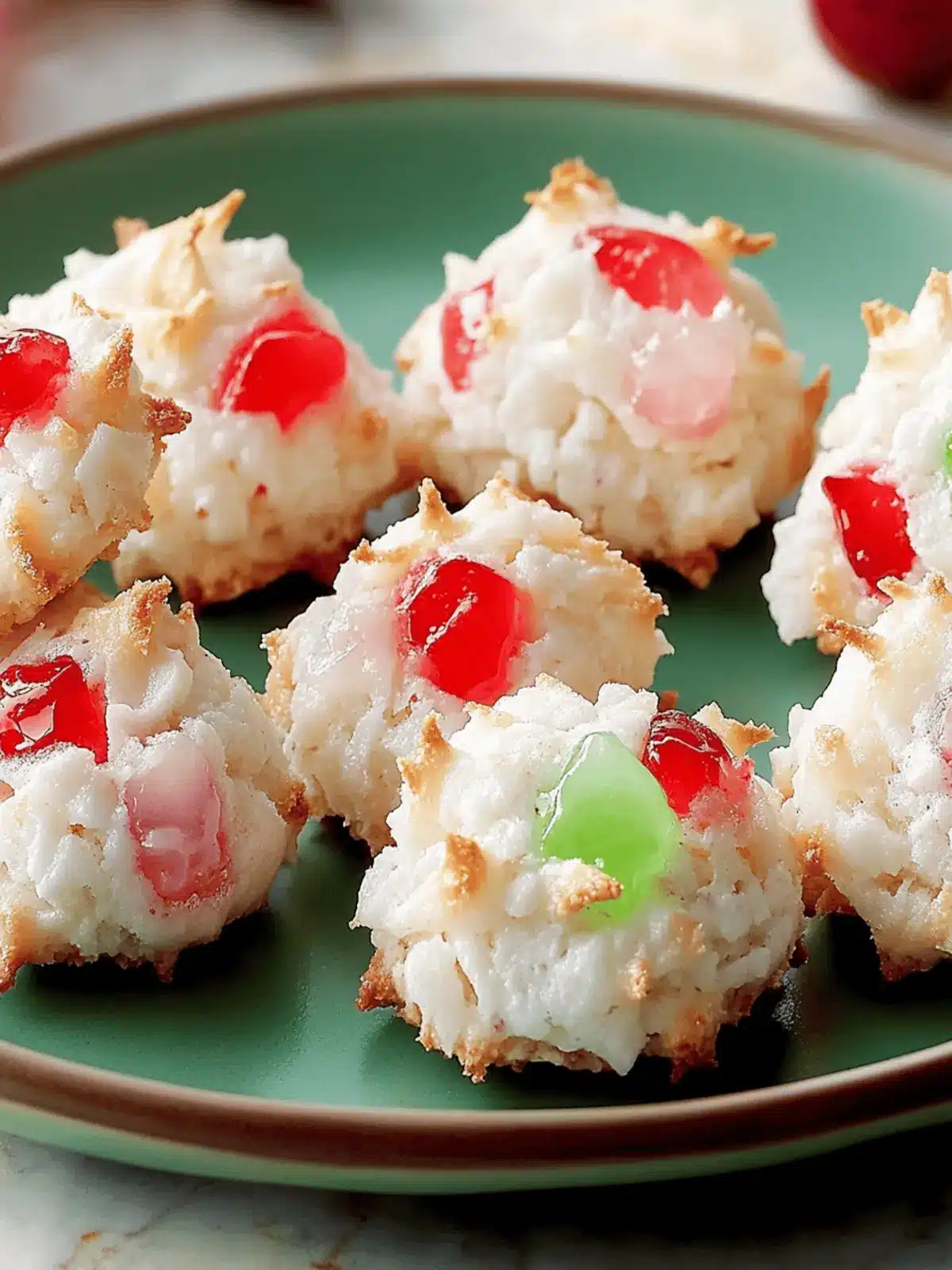 Stained Glass Cherry Macaroons