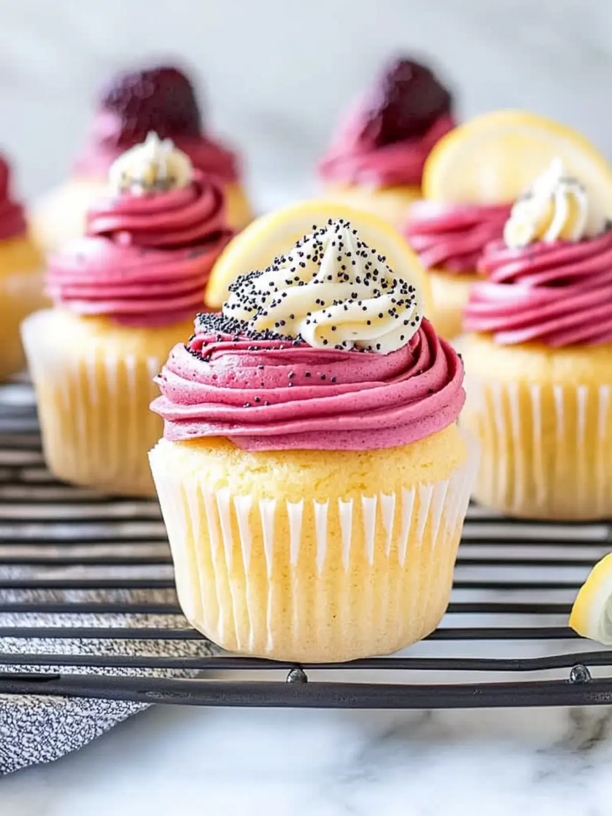 Lemon Poppy Seed Cupcakes