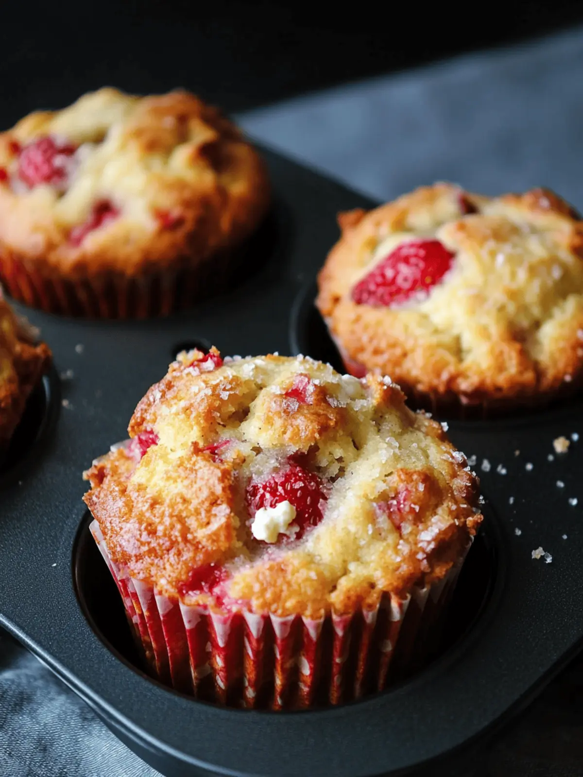 Strawberry Ricotta Muffins