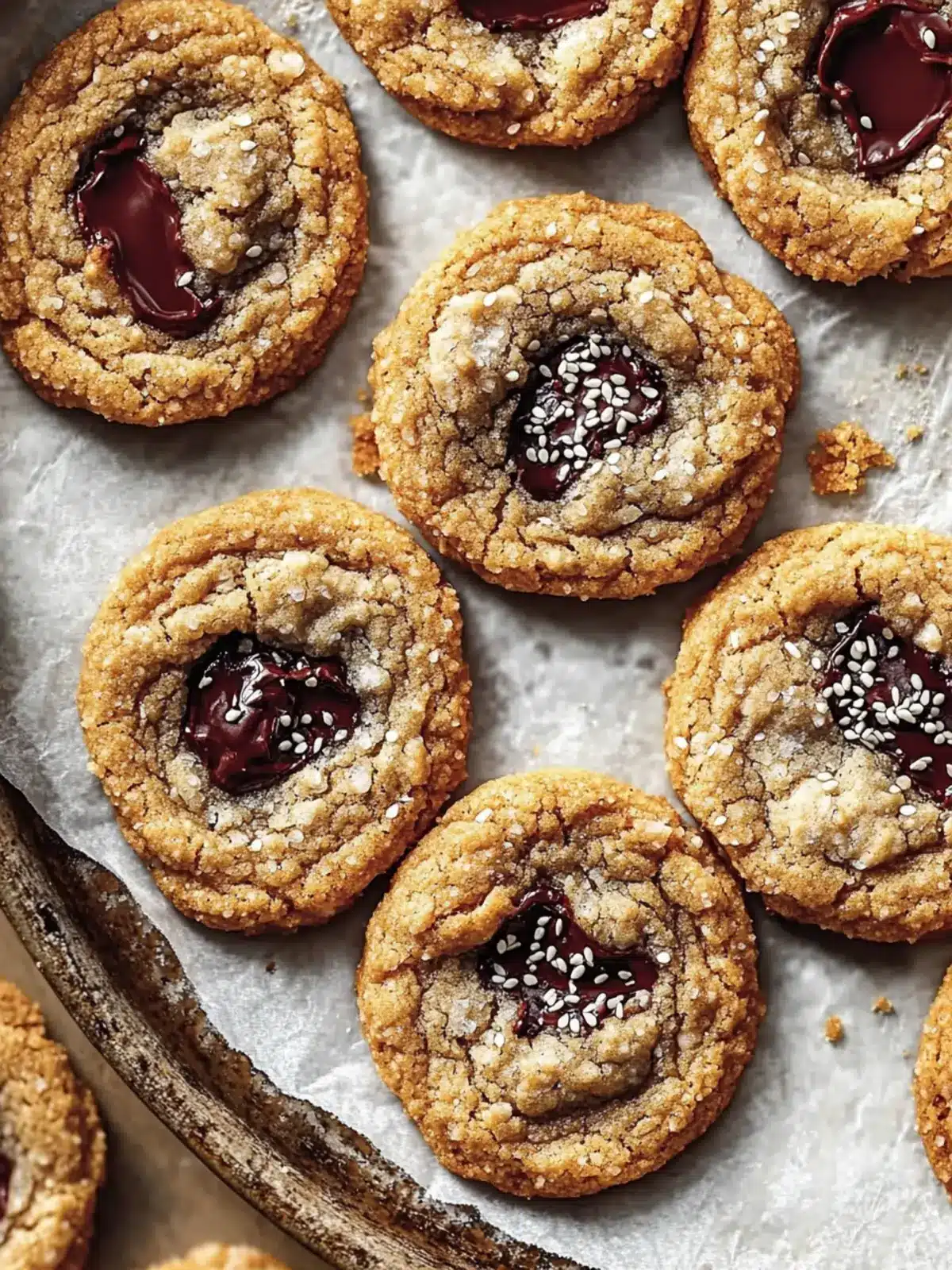 Buttery Honey Sesame Cookies Loaded with Chocolate Chunks in 30 Minutes