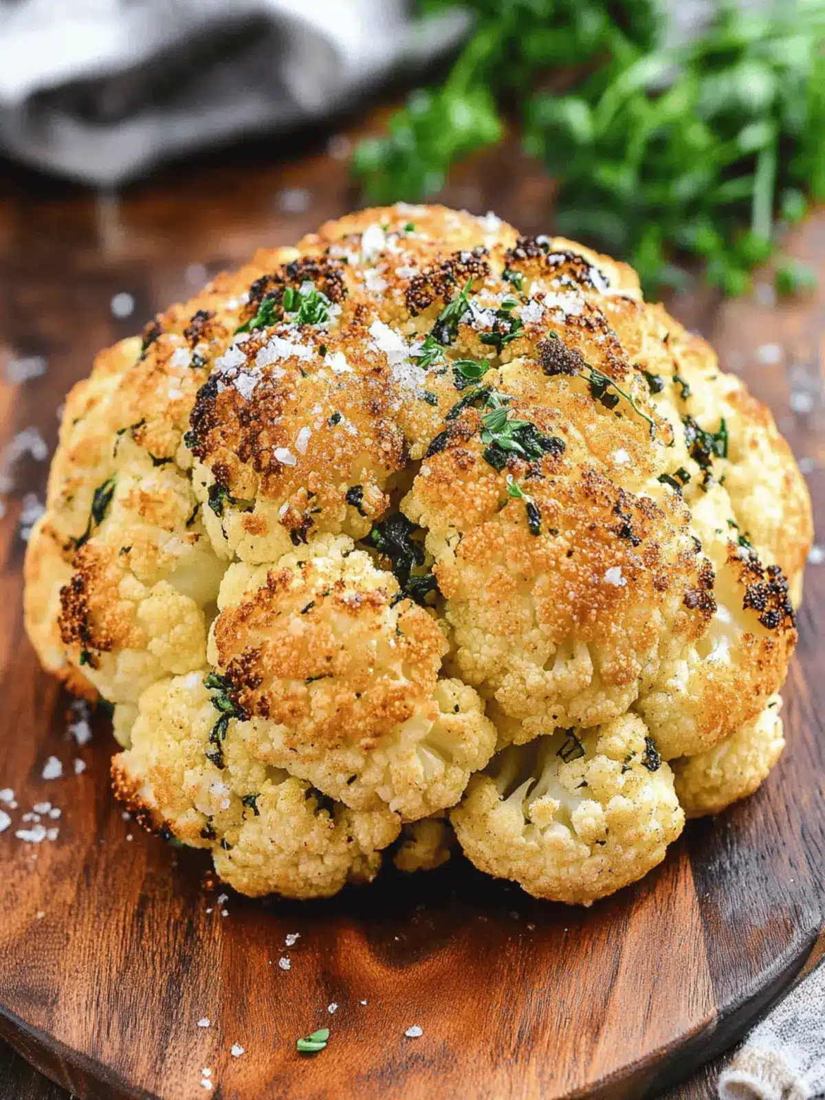 Whole Roasted Cauliflower