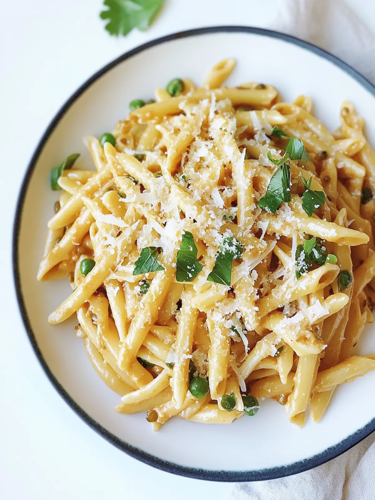 Parmesan Garlic Lentil Pasta