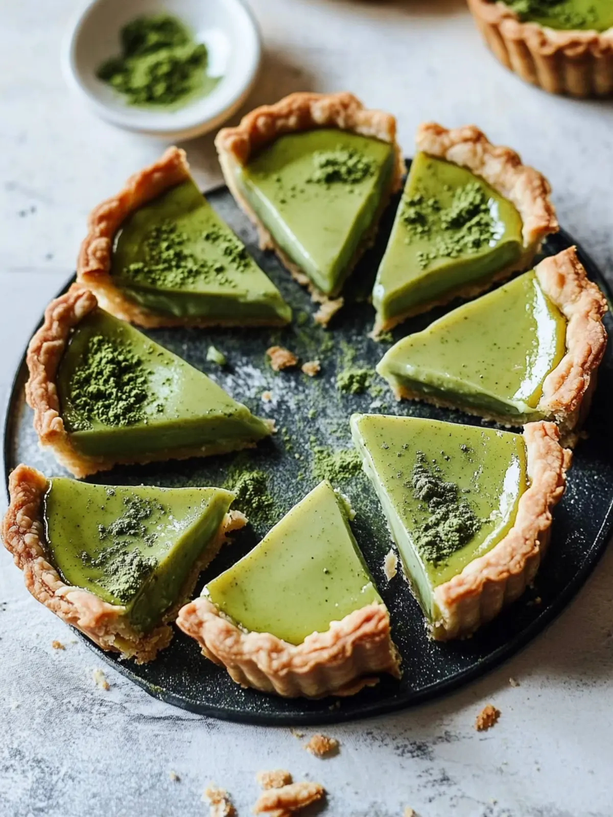 Matcha Egg Custard Tart