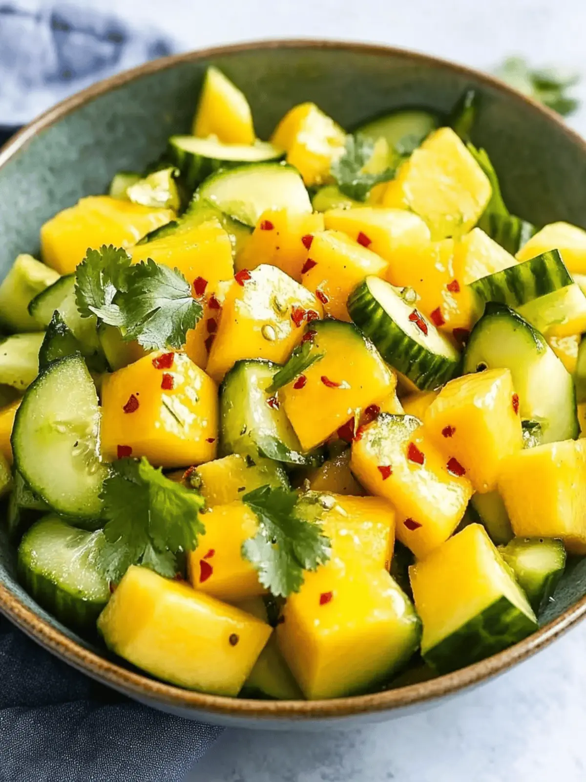 Cucumber Mango Chili Salad