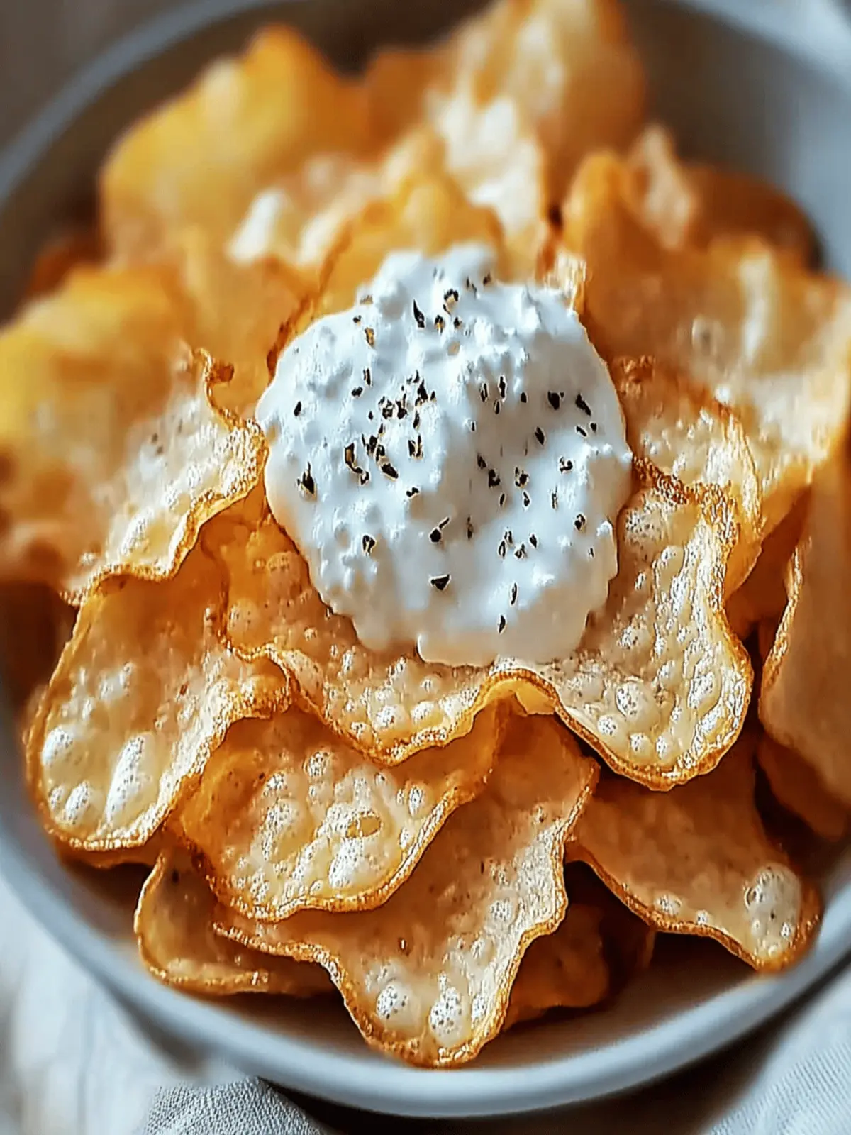 Crispy Cottage Cheese Chips