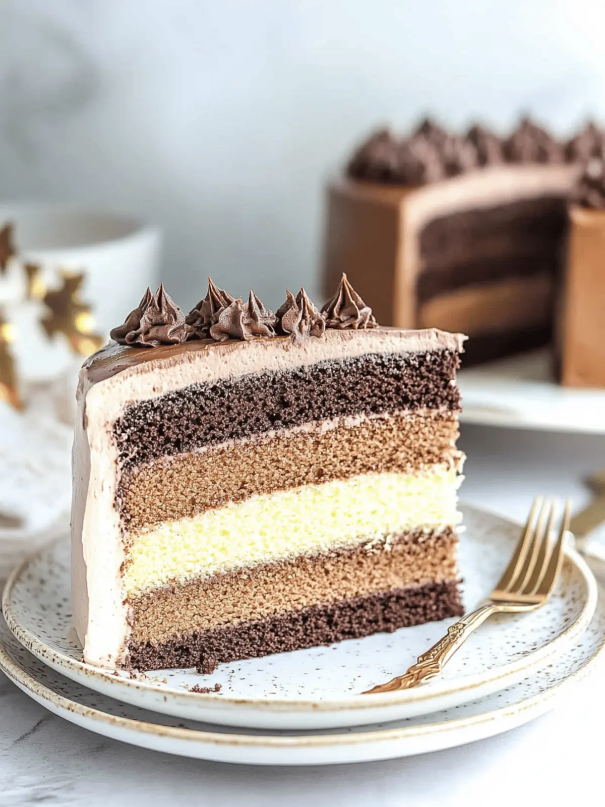 Ombre Chocolate Cake