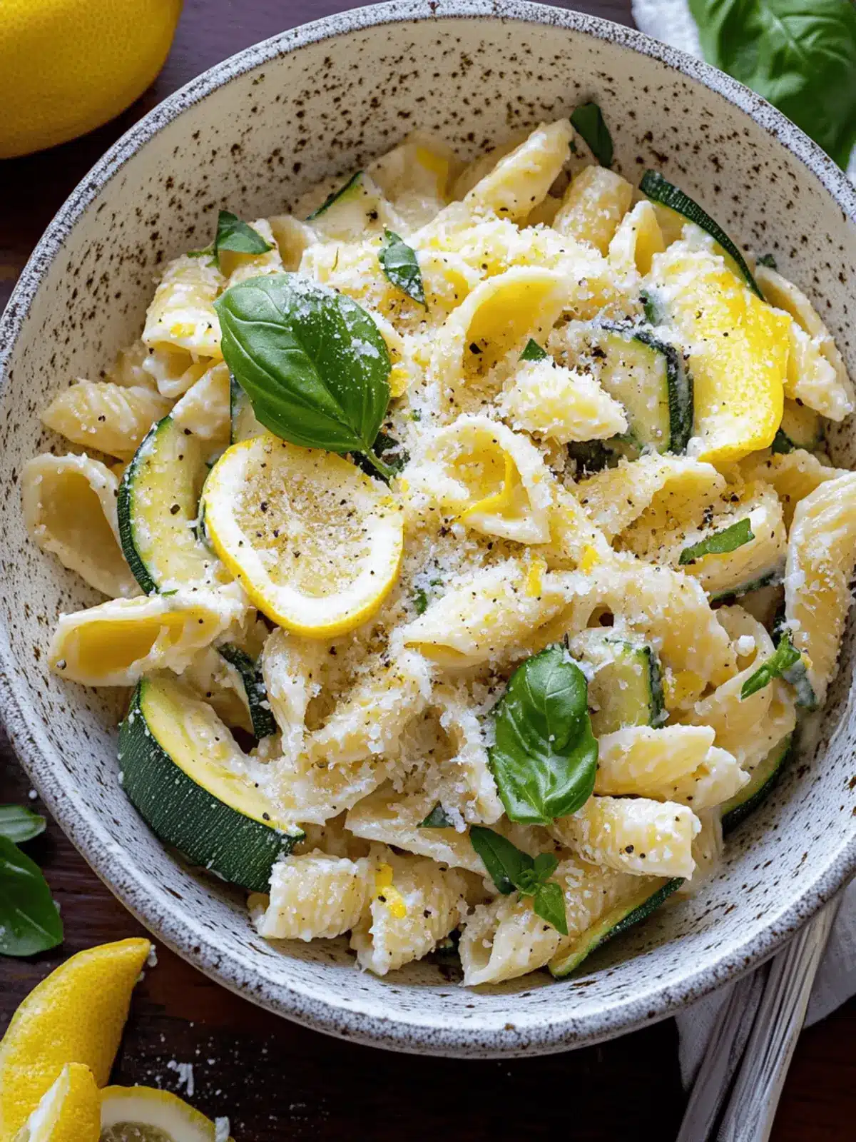 Lemon Ricotta Zucchini Pasta
