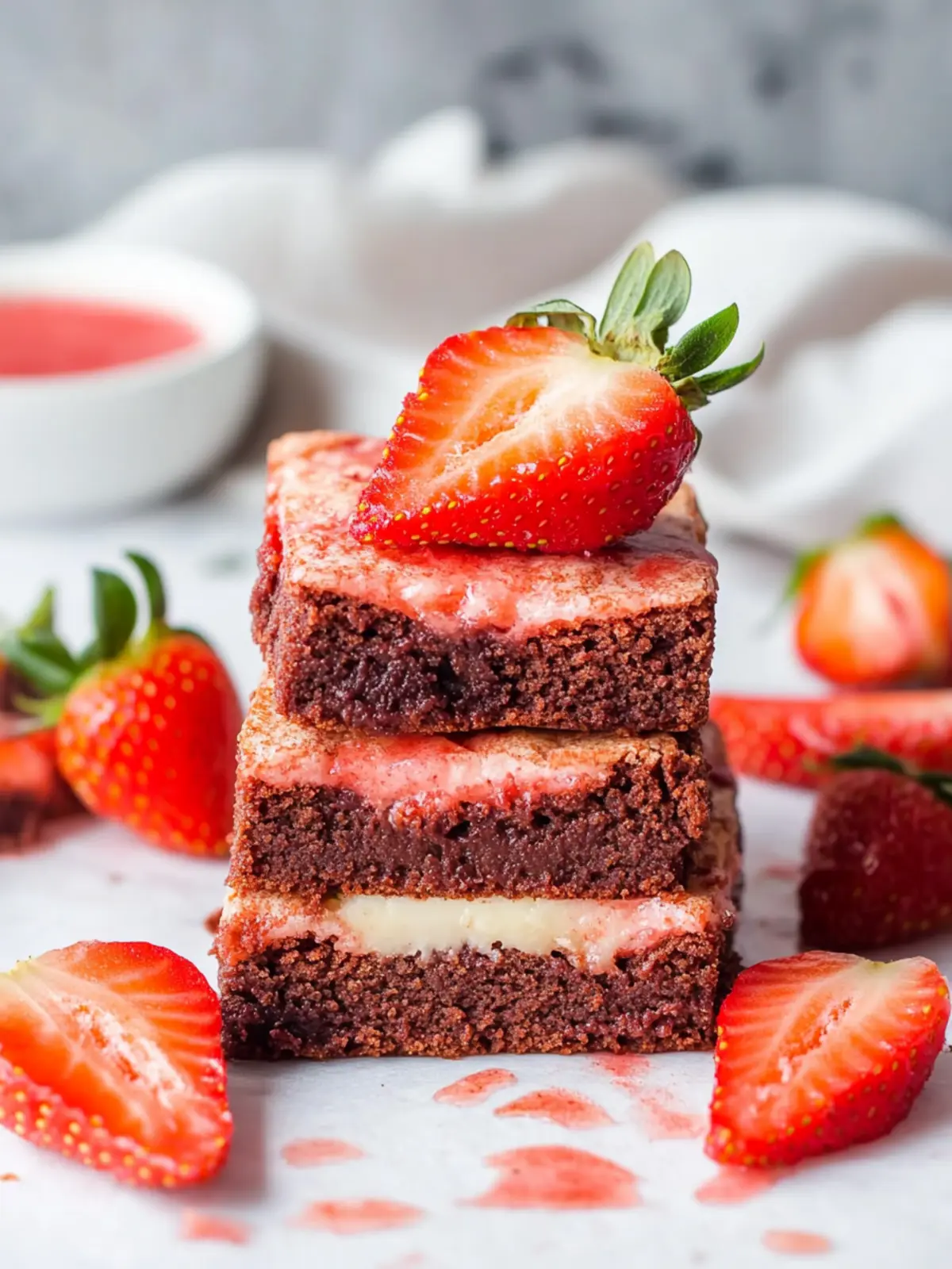 Strawberry Brownies