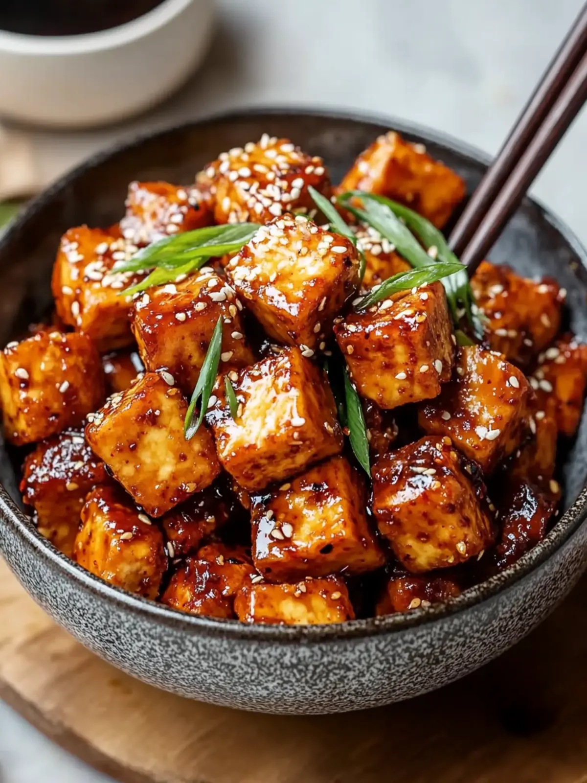 Crispy Gochujang Korean Tofu