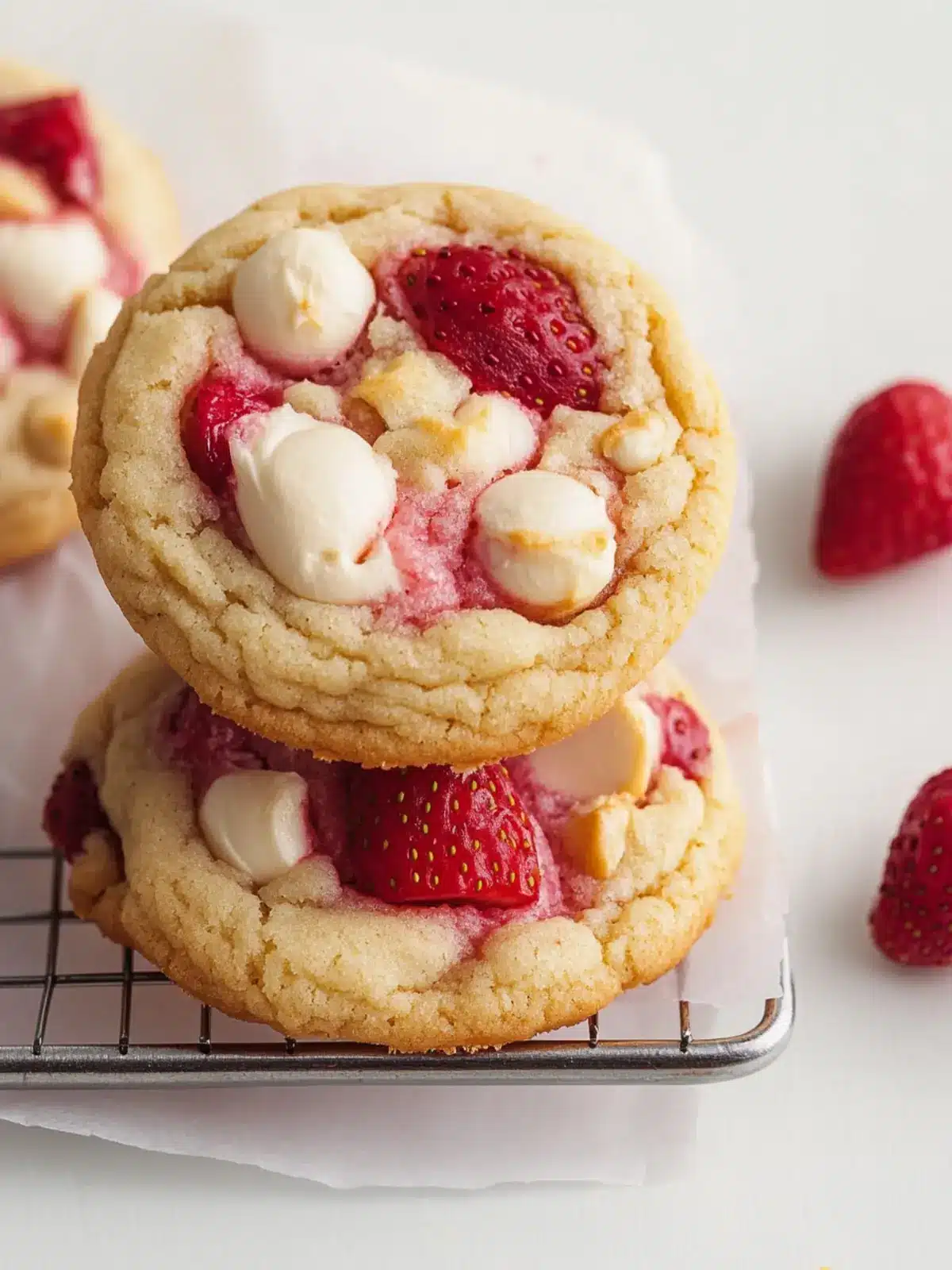 Strawberries and Cream Cookie