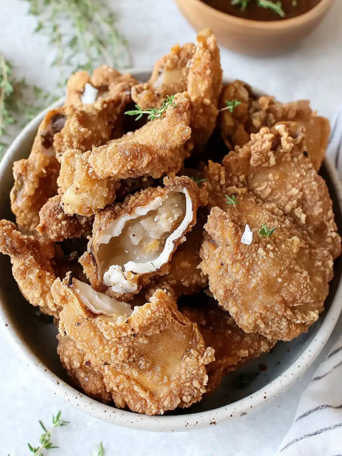 Fried Oyster Mushrooms