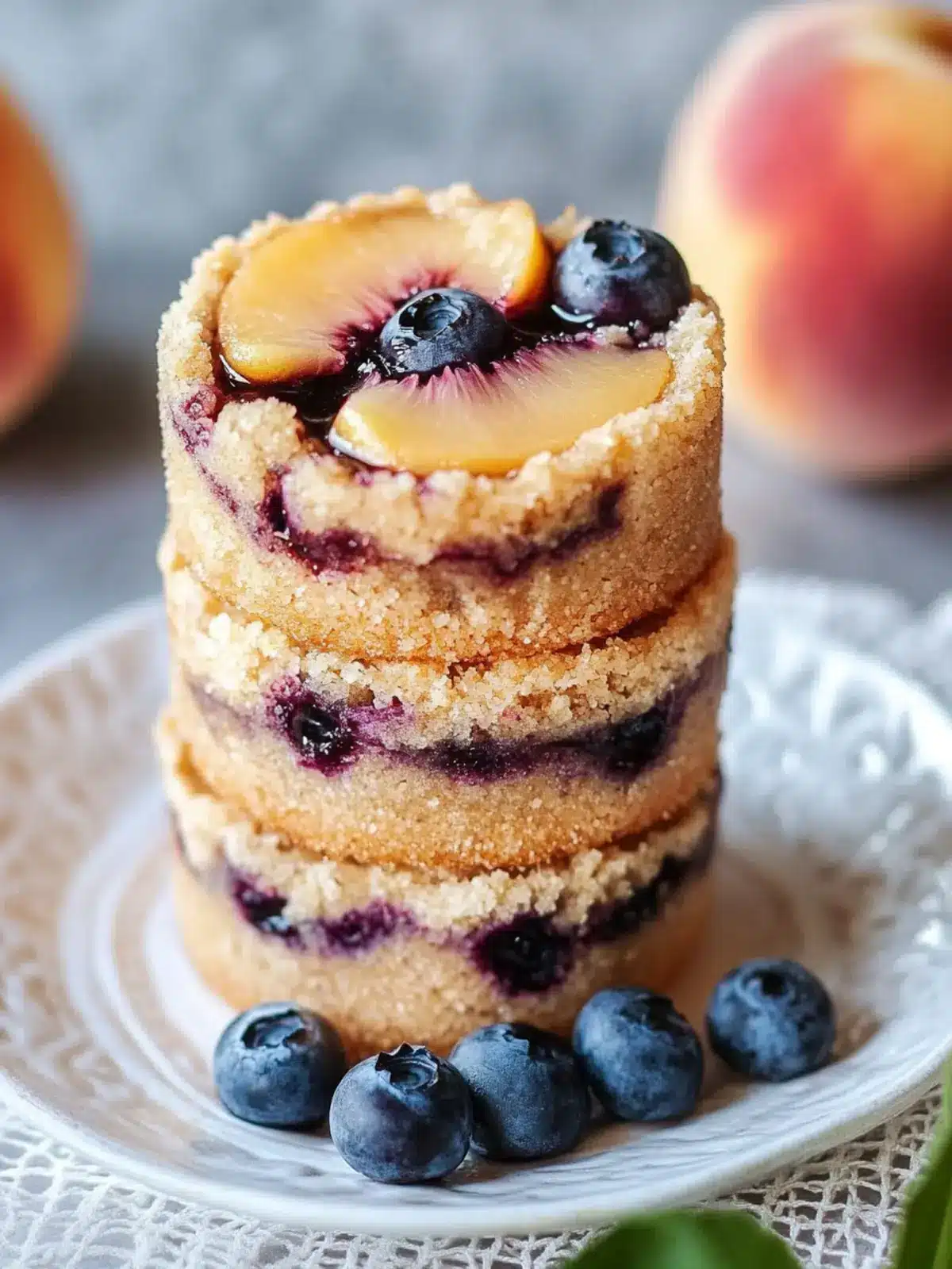 Blueberry and Peach Vanilla Bean Jammers