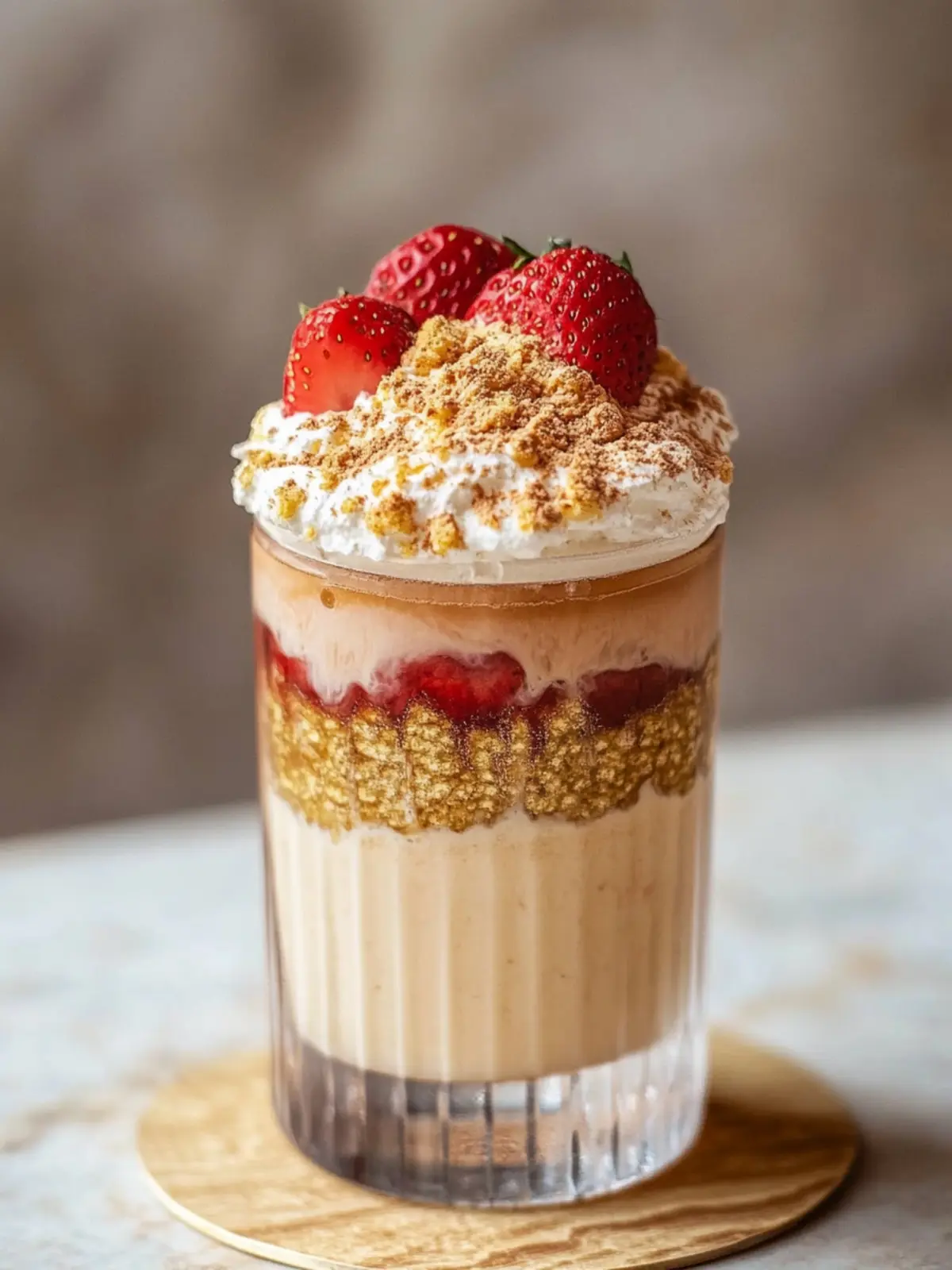 Strawberry Cheesecake Iced Latte